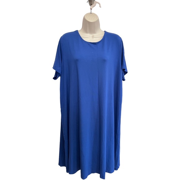 J. Jill Dresses J Jill 99 Nwt Azurite Blue Aline Simple Basic Midi